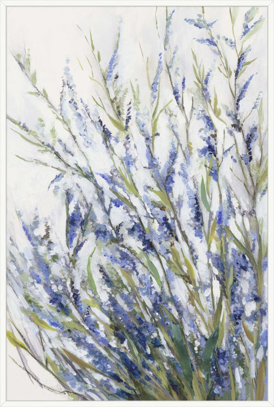 Lavender Flourish on Canvas