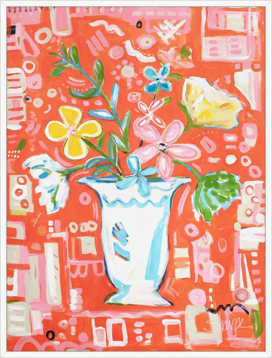 Swedish Red I on Canvas