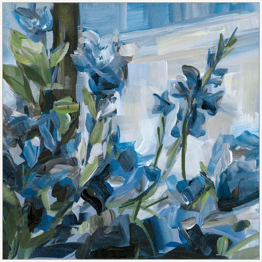 Blue Garden on Canvas