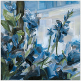 Blue Garden on Canvas