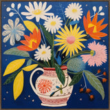 Blue Harmonious Compositions on Canvas