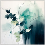 Watercolor Green Symphony II on Canvas