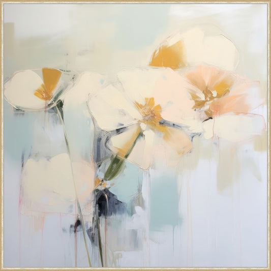 Abstract Muted Floral I on Canvas
