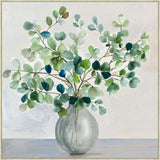 Green Glass Vase Grande  on Canvas