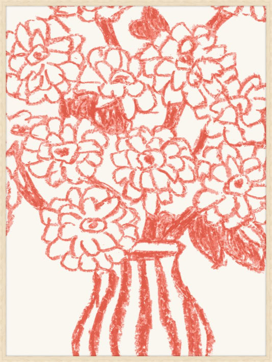 Pastel Bouquet in Coral Grande II