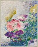 Chrysanthemums on Canvas