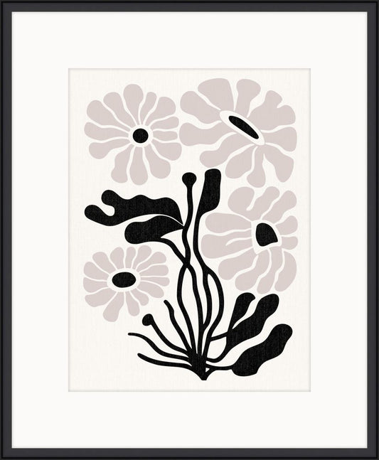 Silhouette Symphony in Black and Taupe I