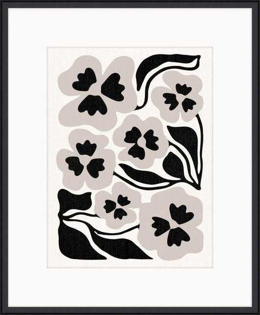 Silhouette Symphony in Black and Taupe III