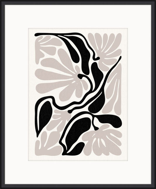 Silhouette Symphony in Black and Taupe IV