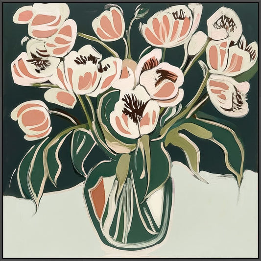 Burning Petals I on Canvas