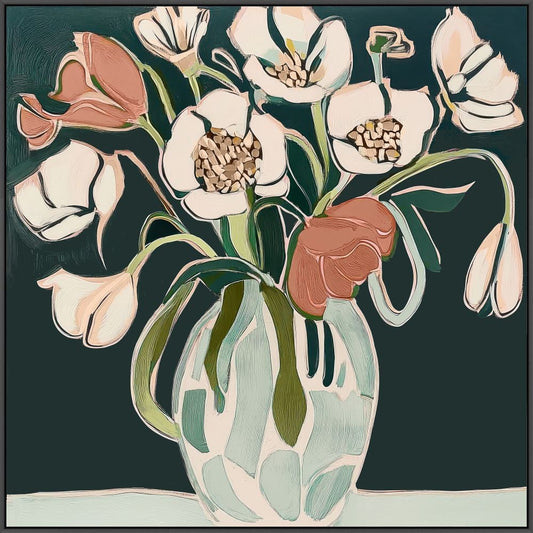 Burning Petals II on Canvas