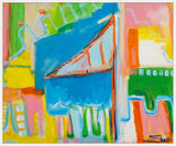 Flying Beach Flag on Canvas