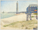 The Lighthouse at Honfleur on Canvas
