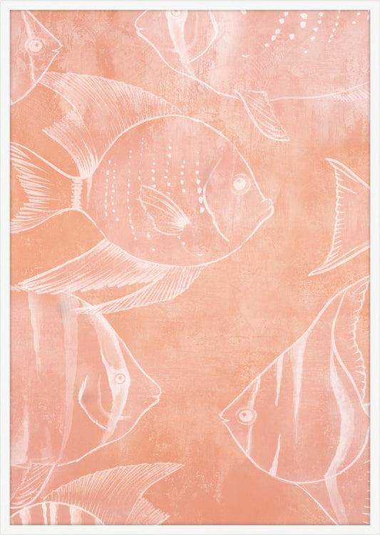 Swimming Fish in  Coral Panel III