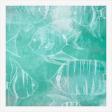 Swimming Fish in Miami Teal