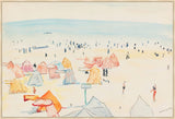 Plage des Sables D olonne, Albert Marquet, 1939 on Canvas