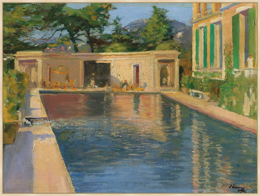 Swimming Pool, Southern France, Sir John Lavry, 1921 on Canvas