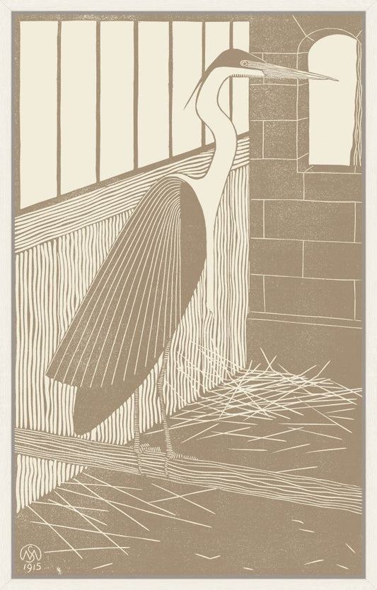 Reuzenreiger, Samuel Jessurun de Mesquita, 1915. Cage Au Lait on Canvas