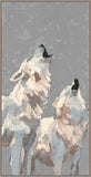Howling Wolves on Canvas