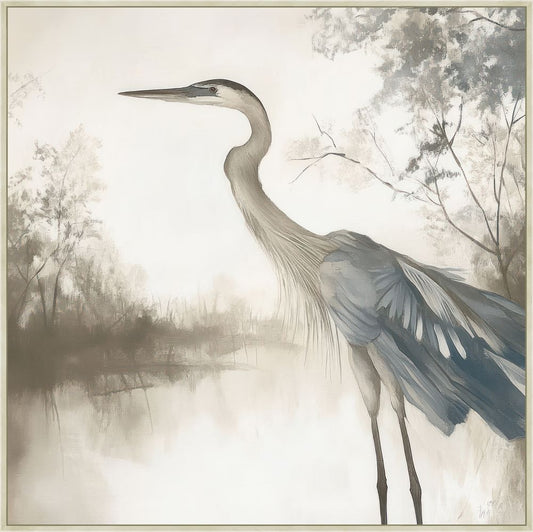 Feathers on Water II on Canvas