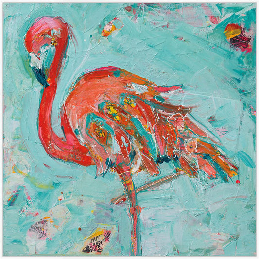 Flamingo on Canvas