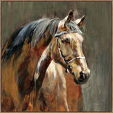 Stable at Dusk on Canvas