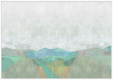 Subtle Green Land II on Canvas