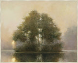 Lake Dawn on Canvas