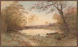 Hastings on Hudson on Canvas by Jasper F. Cropsey 1888