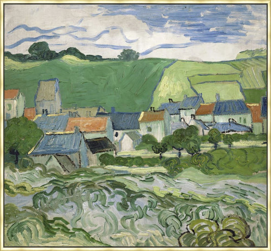 View of Auvers Vincent Van Gogh 1886 on Canvas