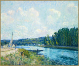 The Banks of the Oise on Canvas