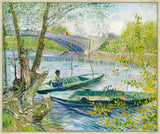 Fishing_in Spring on Canvas