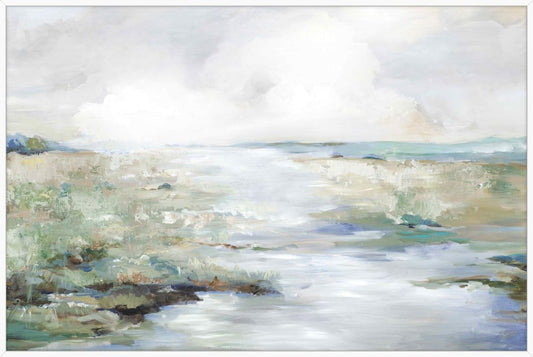 Green Beach on Canvas