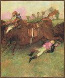 The Fallen Jockey Degas on Canvas