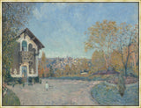 View of Marley-le-Roi, Alfred Sisley 1876 on Canvas