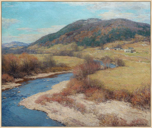 Indian summer, Vermont on Canvas. Willard Leroy Metcalf, 1905
