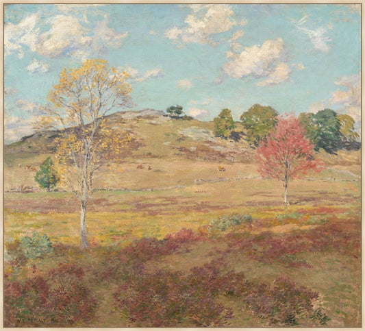 Early Autumn   on Canvas. Willard Leroy Metcalf, 1905