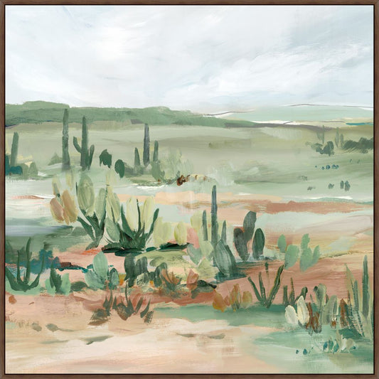 Cactus Field II on Canvas