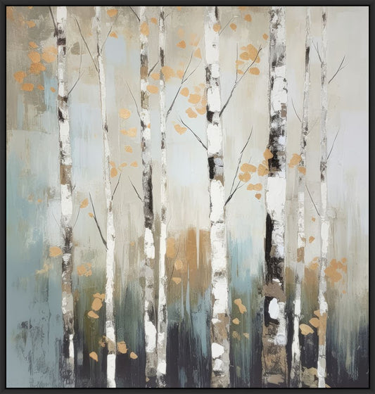Birch Silhouettes II on Canvas