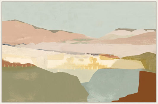 Pink Sandy Dunes I on Canvas