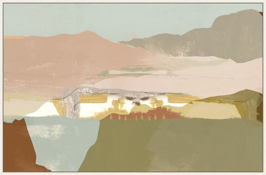 Pink Sandy Dunes II on Canvas