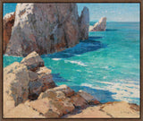 A Summer Day on a Rocky Coast on Canvas