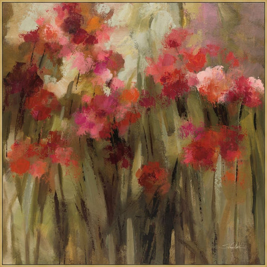 Wild Carnations on Canvas