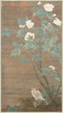 Hibiscus and Egret,1724 on Canvas