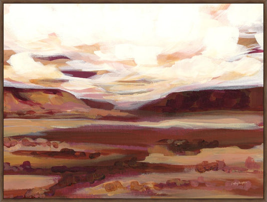 Mauve Mesa II on Canvas