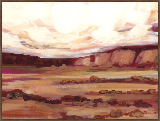 Mauve Mesa III on Canvas