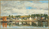 Village by the River on Canvas