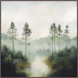 Fog Among the Trees on Canvas Grande