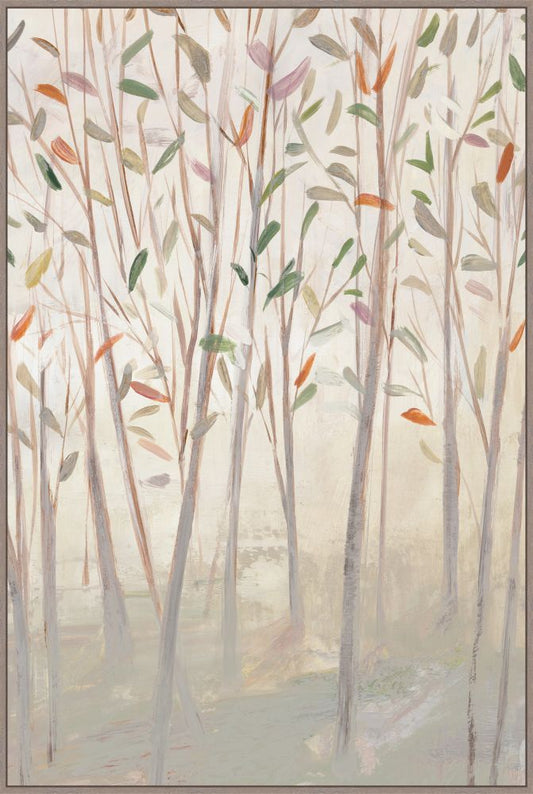 Soft Leaves on Canvas
