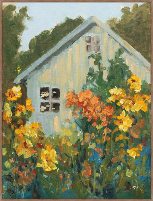 Garden View on Canvas